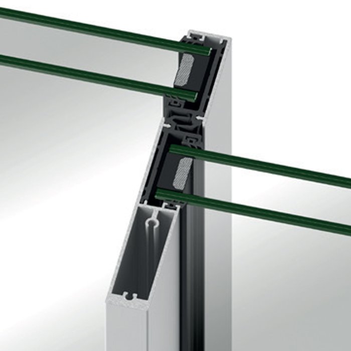 Ventana de aluminio corredera STRUGAL S88RP Nudo Central Reducido