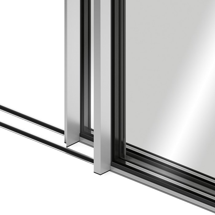 Ventana de aluminio corredera S140RP INFINITY Solería Pasante