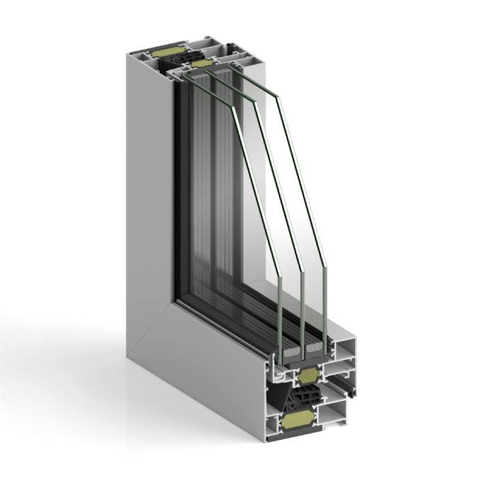 Ventana de aluminio STRUGAL S74RP Hoja Invisible