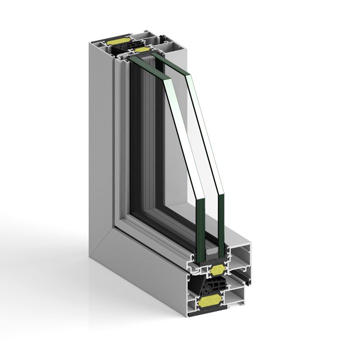 Ventana de aluminio STRUGAL S74RP Hoja Oculta Hoja Minimalista