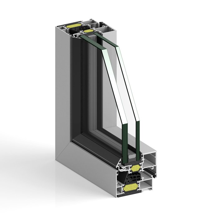 Ventana de aluminio STRUGAL S74RP Hoja Oculta
