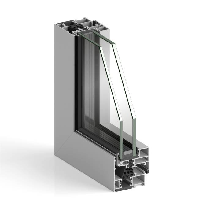 Ventana de aluminio STRUGAL S64RP Hoja Invisible