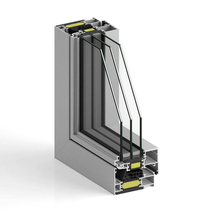 Ventana de aluminio STRUGAL S82RP Hoja Oculta Hoja Minimalista