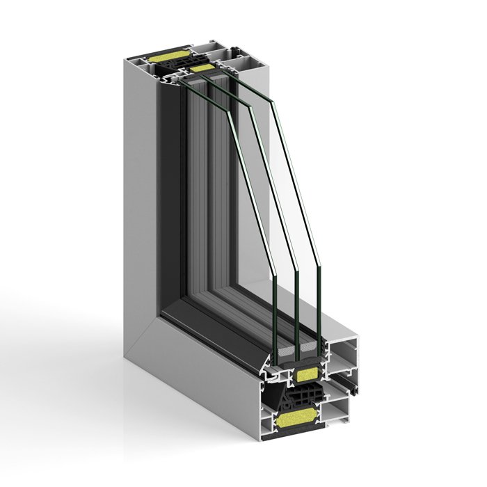 Ventana de aluminio STRUGAL S82RP Hoja Oculta